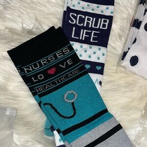 Scrub Life / Nurses ❤️ Compression Stockings 🧦 $5 EACH or $15 for ALL 3 pairs!!!